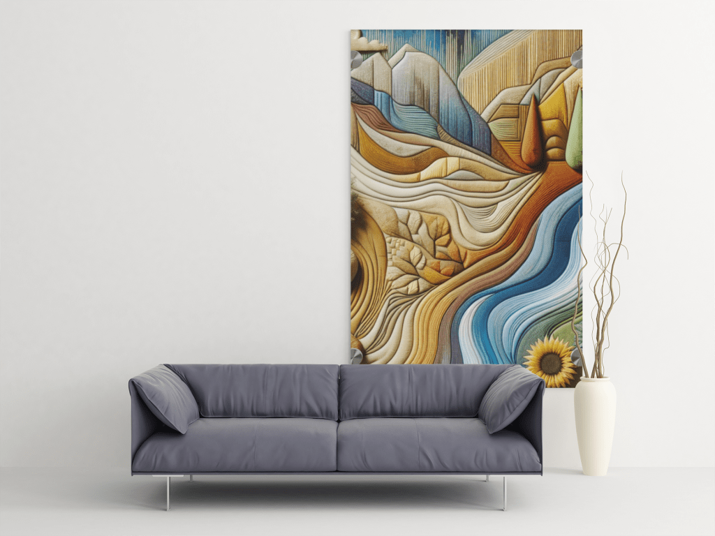 SKYLER MEADOWLARK | EARTH TONE ACRYLIC WALL PANELS by 3 D D&nbsp;S