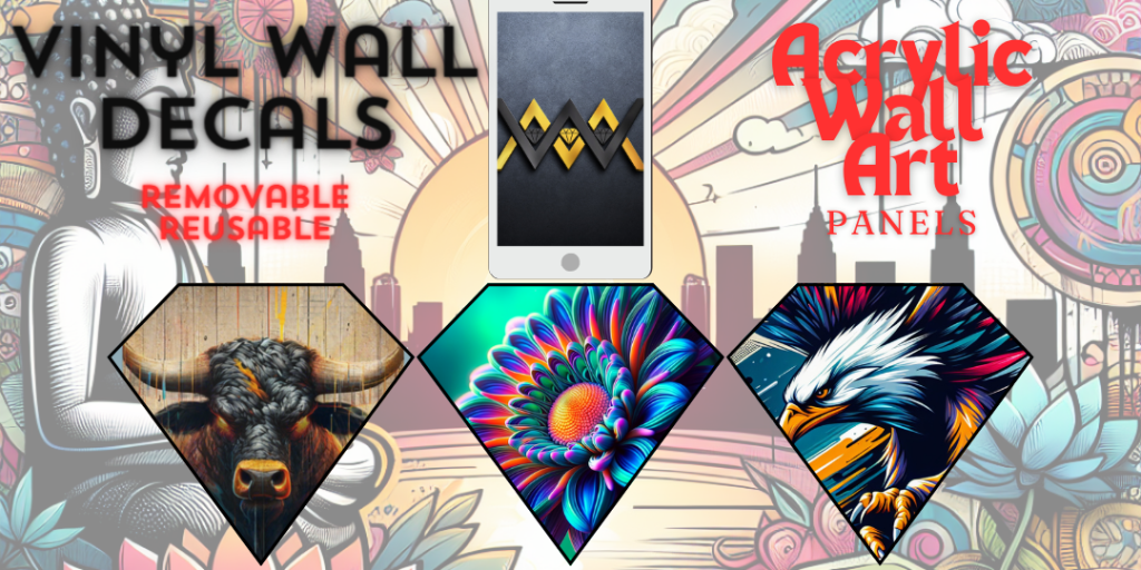 Three Diamonds Designs Shop, your premier destination for Acrylic Wall Art and Removable Wall&nbsp;Decals